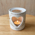 Personalized Memorial Candle Holder, Heart Tealight Sympathy Gift, Custom Name Date Bereavement Keepsake, Loss of Loved One
