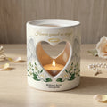 Personalized Memorial Candle Holder, Heaven Gained An Angel Ceramic Tealight Sympathy Gift, In Loving Memory Bereavement Keepsake