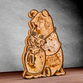 Honey Pot Bear Multilayer Laser Cut SVG, Cute Bear Tiger Piglet & Friends 3D Layered Wood Art, Glowforge Nursery Decor Digital Download