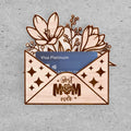 Mother's Day Envelope Money Card Holder SVG Bundle, 6 Designs Laser Cut File, Best Mom Ever Gift Card Holder, Floral Mama SVG for Glowforge