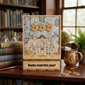 Digital Wizard Book Tracker SVG, Personalized Reading Counter Laser Cut File, Magic School Bookshelf Reading Tracker Download