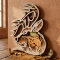Deer Multilayer Laser Cut SVG, Buck Head 3D Mandala Layered File, Hunting Wall Art DXF CDR, Glowforge Cricut Wood Cut Digital Download