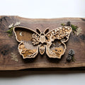 Multilayer Butterfly Owl Forest SVG Laser Cut File, 3D Layered Woodland Scene, Wall Art Glowforge Cricut Digital Download