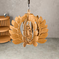 Sunflower Pendant Light Laser Cut Files, Butterfly Lantern SVG, 3D Wooden Lampshade Digital Download, Boho Chandelier DXF CDR