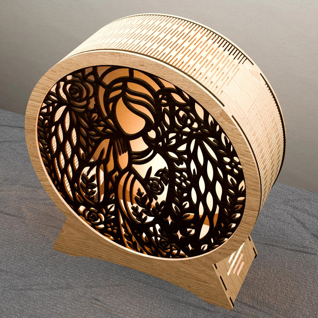 Praying Virgin Mary 3D Mandala SVG, Catholic Layered Lightbox Laser Cut Files, Madonna Multilayer Cardstock Papercut Template